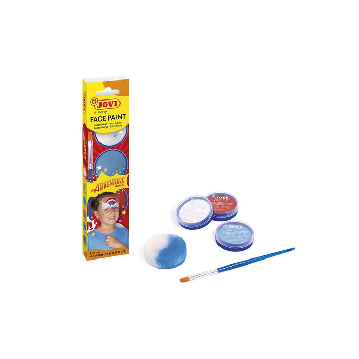 Jovi Maquillaje en Crema Adventure Estuche de 3 Botes de 8 ml con Accesorios