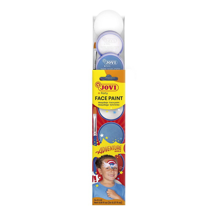Jovi Maquillaje en Crema Adventure Estuche de 3 Botes de 8 ml con Accesorios