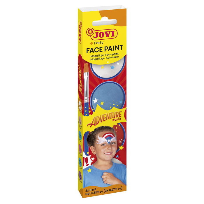 Jovi Maquillaje en Crema Adventure Estuche de 3 Botes de 8 ml con Accesorios