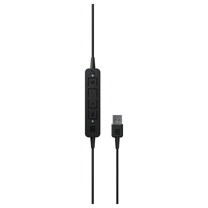 EPOS Adapt 160T USB - Auriculares Diadema Alámbricos USB para Oficina, Supraaurales, Negro, con Micrófono con Cancelación de Ruido, Certificados para Microsoft Teams