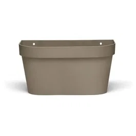 Garden Id Maceta de pared 05012107 Taupe 36 x 16 cm con Reserva de Agua y Sistema de Rebosadero - Reciclado y Reciclable