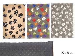 Mascow Cuna para Mascota Huellas Surtidos Colores 70 x 45 cm (Set de 12)