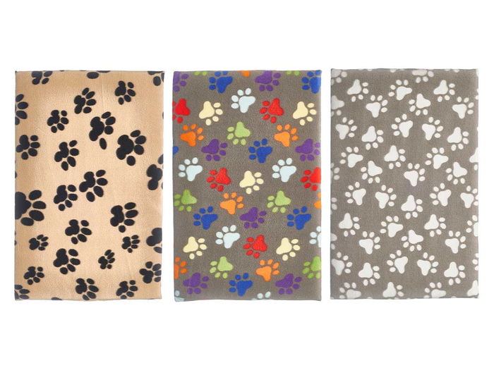 Mascow Cuna para Mascota Huellas Surtidos Colores 70 x 45 cm (Set de 12)