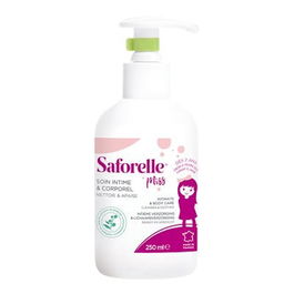 Saforelle Miss Cuidado Íntimo 250ml - Para Niñas, Calma y Respeta Piel Sensible, Hipoalergénica, Sin Jabón