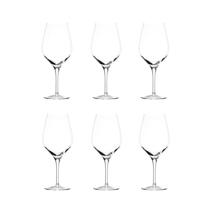 Summa Copa de Vino Elba Burdeos - Capacidad 65 cl - Altura 23 cm - Cristal Fino para Mesa (Set de 6)