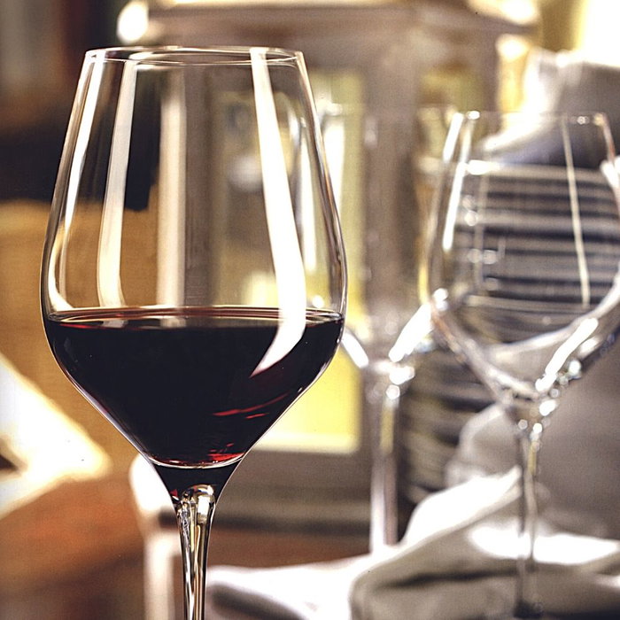 Summa Copa de Vino Elba Burdeos - Capacidad 65 cl - Altura 23 cm - Cristal Fino para Mesa (Set de 6)