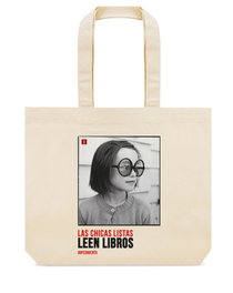 IMPEDIMENTA Bolsa de tela LAS CHICAS LISTAS LEEN LIBROS
