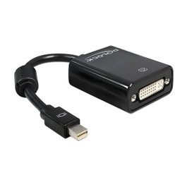 DeLOCK Adaptador mini DisplayPort a DVI Negro