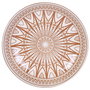 Home Deco Factory Plato Mirage Ø 25.5 cm x 4.5 cm Colección Oriental Estampado Interior