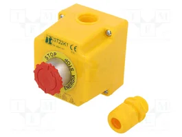 SPAMEL ST22K1-08-1 Casete de control de 1 botón rojo