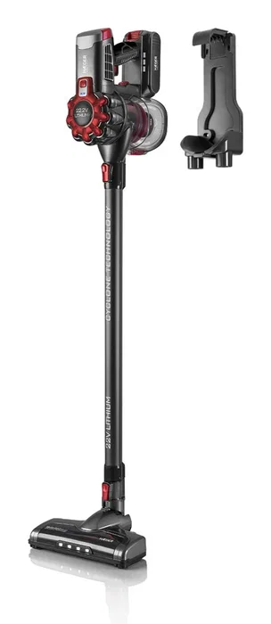 Haeger Jupiter II Aspiradora de Mano Inalámbrica Sin Bolsa - Tecnología Ciclónica, Batería 22.2V (40 min), Negro