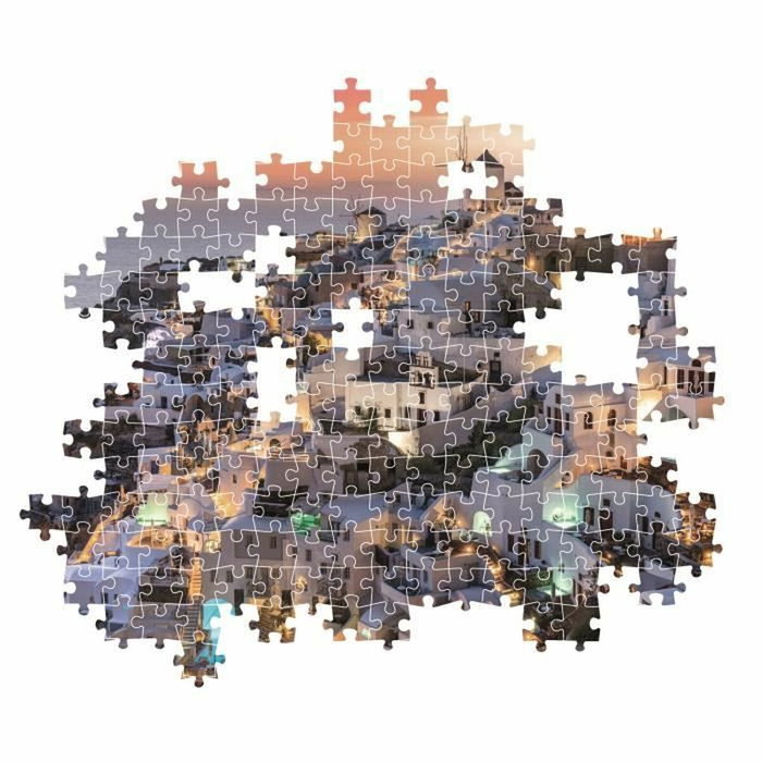 Clementoni Rompecabezas Compacto Tonos de Santorini 1000 piezas