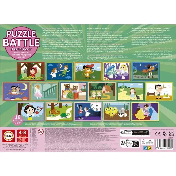 Educa Battle Jr Contes Rompecabezas 16 piezas AUC1740506784886