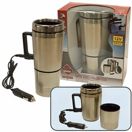 Htc Equipement Taza de taza eléctrica de 12V 0,5 litros silver