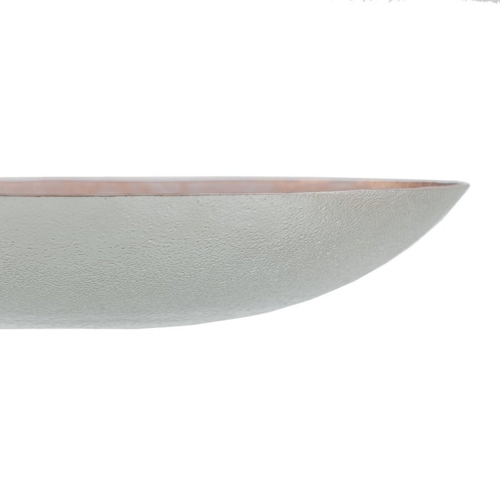 Ixia Bandeja de Centro de Mesa de Cristal Cobre Rosado 32 x 32 cm