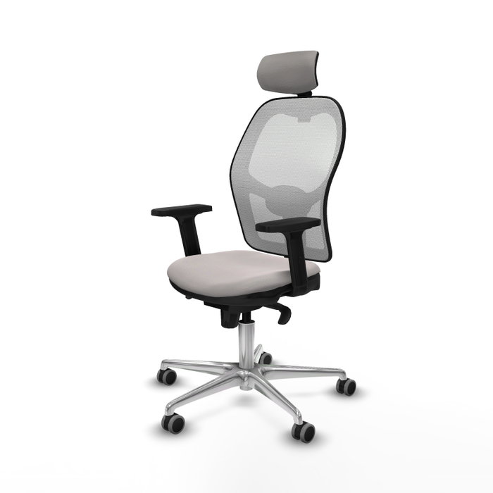 PIQUERAS Y CRESPO Silla de oficina Jorquera con mecanismo Sincro, Blanco PIQUERAS Y CRESPO Silla de oficina Jorquera con mecanismo Sincro, Blanco
