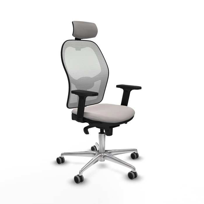 PIQUERAS Y CRESPO Silla de oficina Jorquera con mecanismo Sincro, Blanco PIQUERAS Y CRESPO Silla de oficina Jorquera con mecanismo Sincro, Blanco