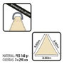 Aktive Garden Toldo vela de sombreo triangular color crema