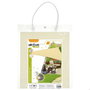 Aktive Garden Toldo vela de sombreo triangular color crema