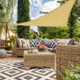 Aktive Garden Toldo vela de sombreo triangular color crema