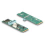 DeLOCK Convertidor M.2 Key B+M a 2 x USB 5 Gbps Tipo-A con cable de 50 cm