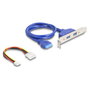 DeLOCK Convertidor M.2 Key B+M a 2 x USB 5 Gbps Tipo-A con cable de 50 cm