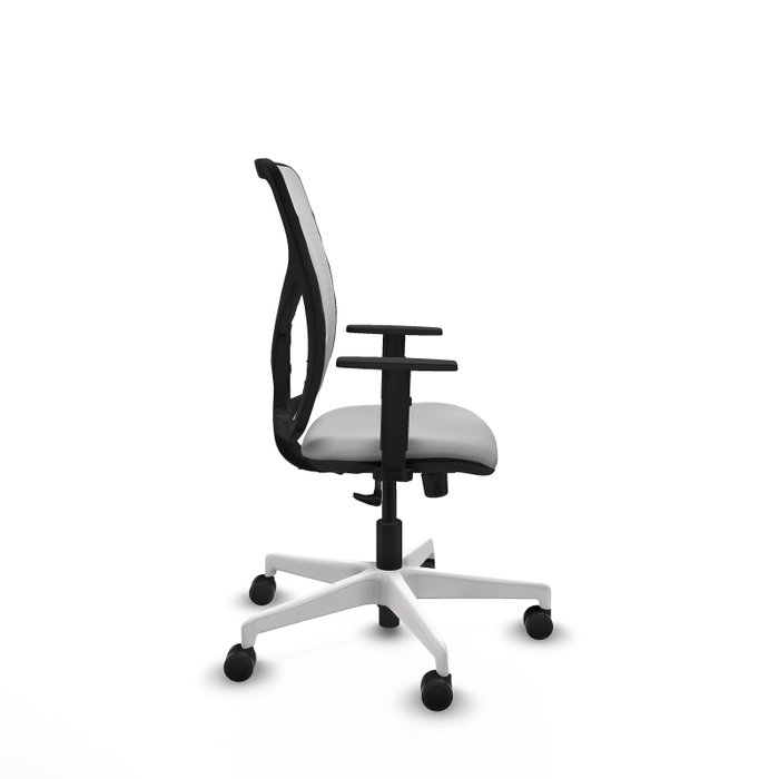 PIQUERAS Y CRESPO Silla de oficina Motilla Gris claro y Blanco PIQUERAS Y CRESPO Silla de oficina Motilla Gris claro y Blanco