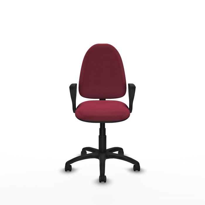 PIQUERAS Y CRESPO Silla de oficina Aýna Granate con brazos fijos PIQUERAS Y CRESPO Silla de oficina Aýna Granate con brazos fijos