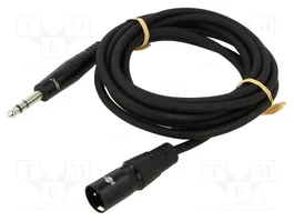 GOOBAY Cable XLR macho 3pin a Jack 6,35mm 3pin, 3m