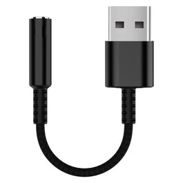 EQUIP Adaptador USB-A a 4-Pin 3.5mm (Jack) DAC 0.15m - Negro, Referencia 147945
