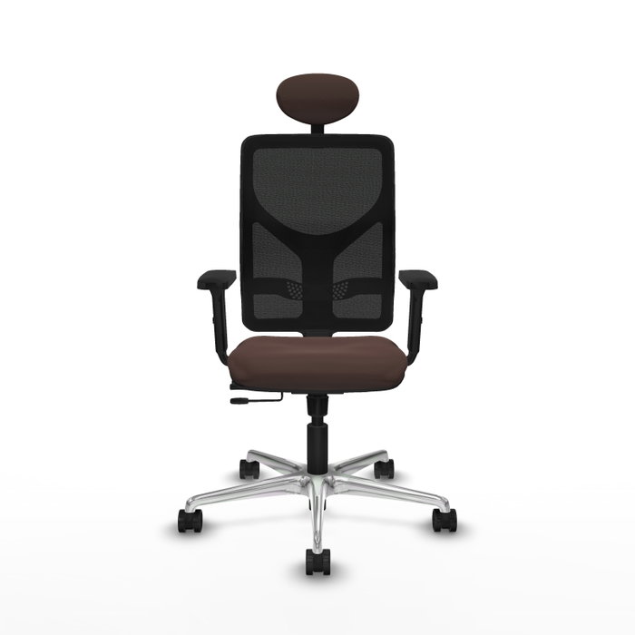 PIQUERAS Y CRESPO Silla de oficina Motilla con mecanismo Sincro/Traslack Marrón oscuro y Negro PIQUERAS Y CRESPO Silla de oficina Motilla con mecanismo Sincro/Traslack Marrón oscuro y Negro