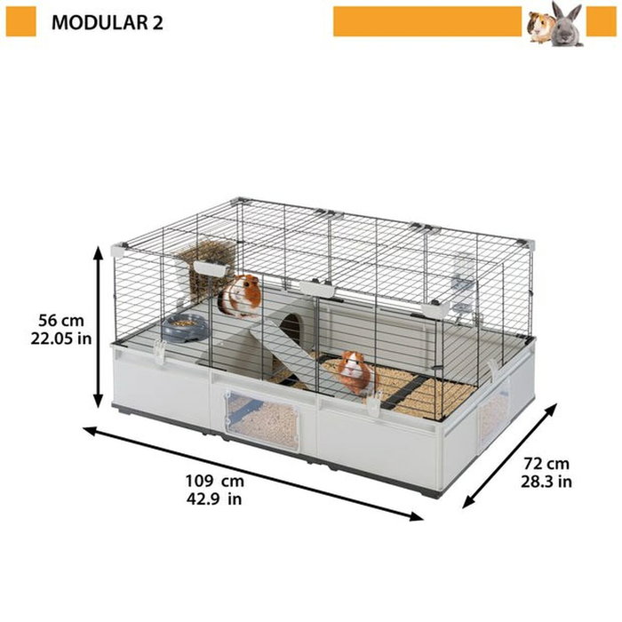 Ferplast Jaula Modular 2 Negra