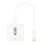 Nanocable Conversor USB-C a DVI-D, 15 cm, Blanco