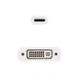 Nanocable 10.16.4103 Adaptador USB-C a DVI-D, Resolución Full HD 1920x1080 1080p, Plug and Play, Compatible MacBook, Chromebook, Blanco