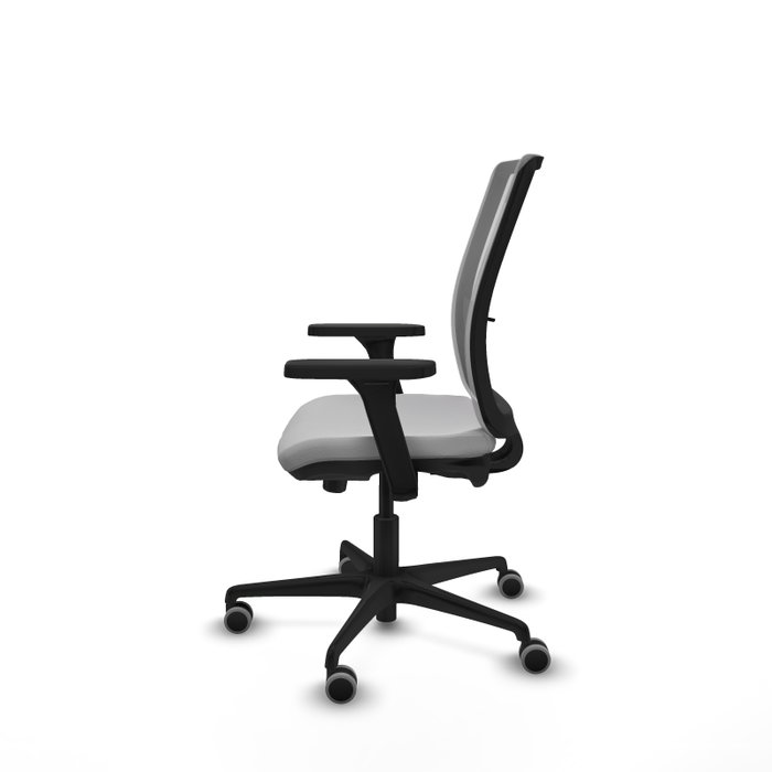 PIQUERAS Y CRESPO Silla de oficina Haches Gris con Brazos 3D PIQUERAS Y CRESPO Silla de oficina Haches Gris con Brazos 3D