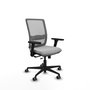 PIQUERAS Y CRESPO Silla de oficina Haches Gris con Brazos 3D