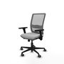 PIQUERAS Y CRESPO Silla de oficina Haches Gris con Brazos 3D