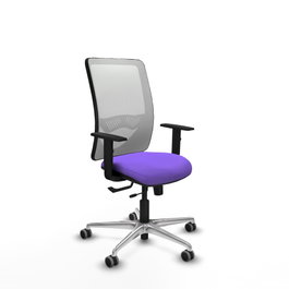 PIQUERAS Y CRESPO Silla de oficina Zulema Lila y Blanco
