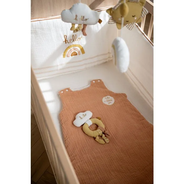 Sauthon Sunlight SAU3500760128060 Saco de Dormir para Bebé 6-24 Meses, 100% Algodón, Color Terracota