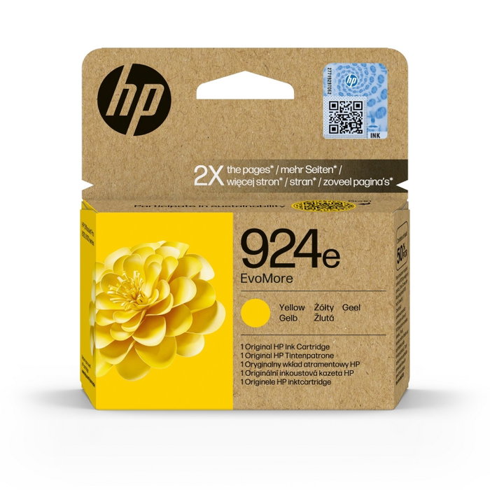 HP 924e EvoMore Cartucho de Tinta Amarillo XL