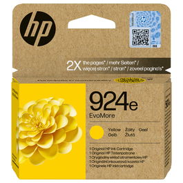 HP 924e Cartucho de Tinta Original EvoMore Amarillo Alto Rendimiento (XL) para HP