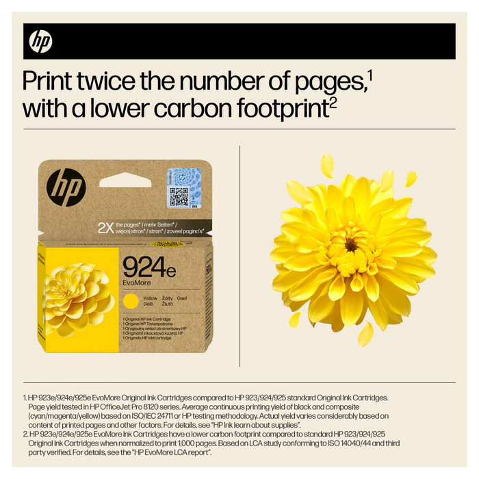HP 924e EvoMore Cartucho de Tinta Amarillo XL