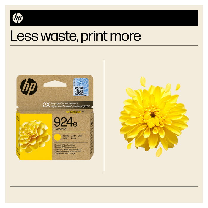 HP 924e EvoMore Cartucho de Tinta Amarillo XL