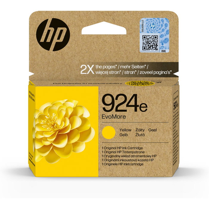 HP 924e EvoMore Cartucho de Tinta Amarillo XL