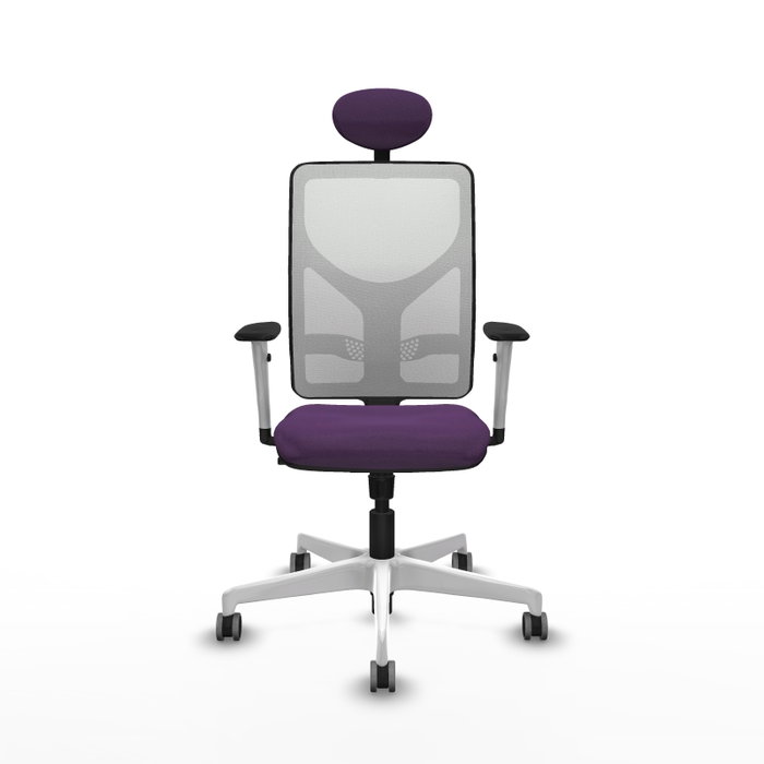 PIQUERAS Y CRESPO Silla de oficina Motilla con mecanismo Sincro, morada y blanca PIQUERAS Y CRESPO Silla de oficina Motilla con mecanismo Sincro, morada y blanca