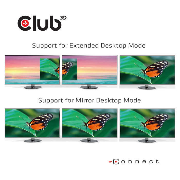 Club 3D CSV-1564W100 Base de Carga USB-C 3.2 con 7 Puertos USB, DisplayPort, HDMI, LAN y Audio, 100W, Compatible con Lenovo, Dell, Acer, Asus, MSI, Apple, HP, Toshiba, Razer