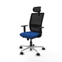 PIQUERAS Y CRESPO Silla de oficina Haches con mecanismo Sincro/Traslack Azul