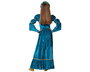 Disfraz Reina Medieval Azul para Niña - Vestido y Diadema - Talla 10-12 Años - Carnaval y Fiestas Temáticas