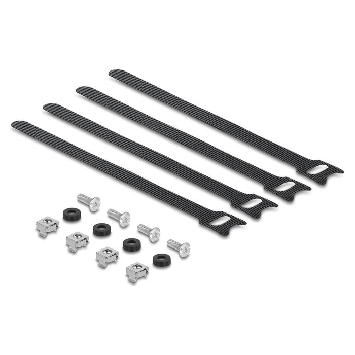 DeLOCK Panel de Gestión de Cables de 19 Pulgadas con 4 Bridas de Velcro Negras DeLOCK Panel de Gestión de Cables de 19 Pulgadas con 4 Bridas de Velcro Negras