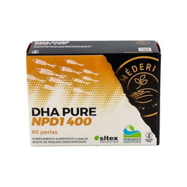 MEDERI NUTRICION INTEGRATIVA Dha Pure Npd1 400 60 Perlas Aceite de Pescado Omega 3 para el Cerebro y la Visión